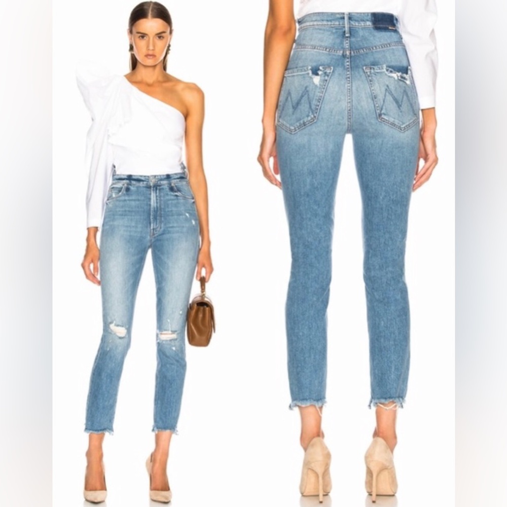 Mother denim Superior The Dazzler Shift Chew size 28